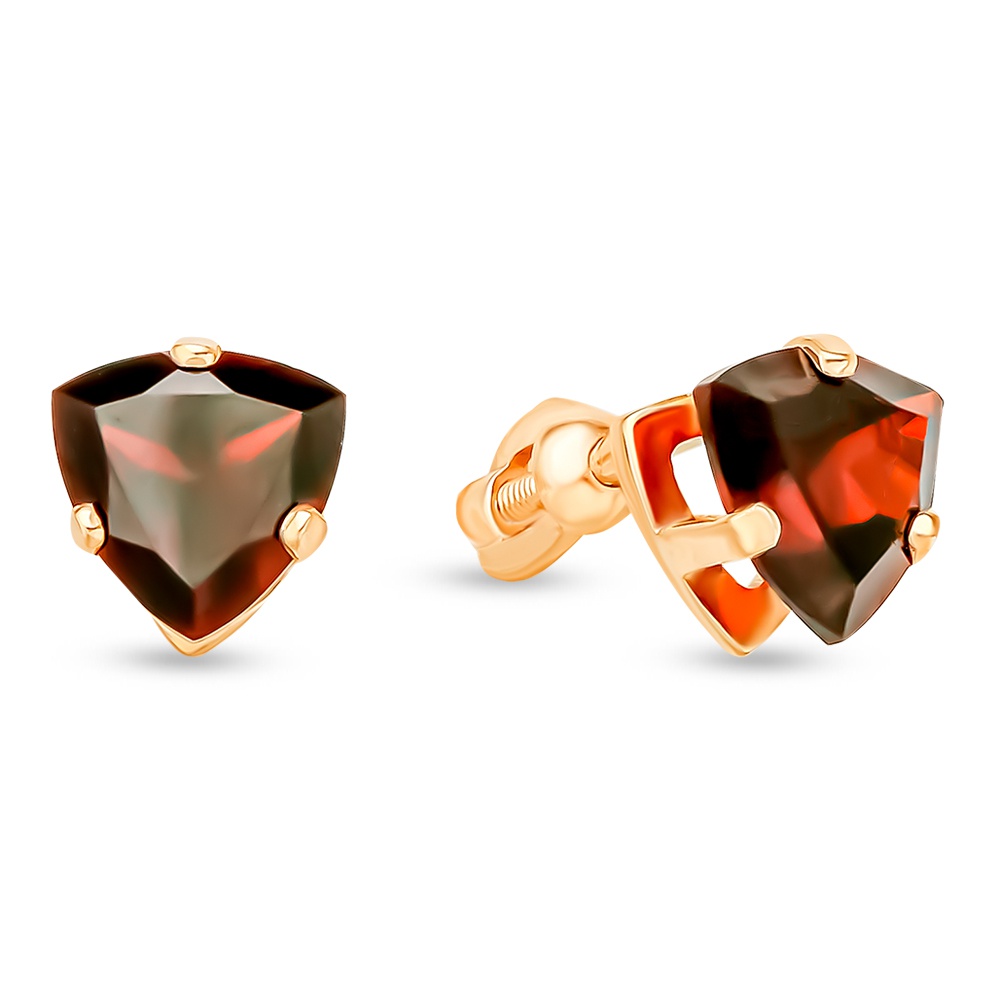 

Серьги из красного золота с гранатом 585Gold 202008579, 202008579