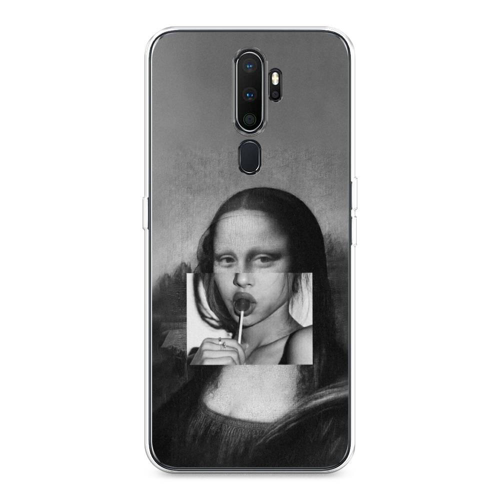 

Чехол Awog на Oppo A5/A9 2020 "Mona Lisa sucking lollipop", Разноцветный, 251950-9