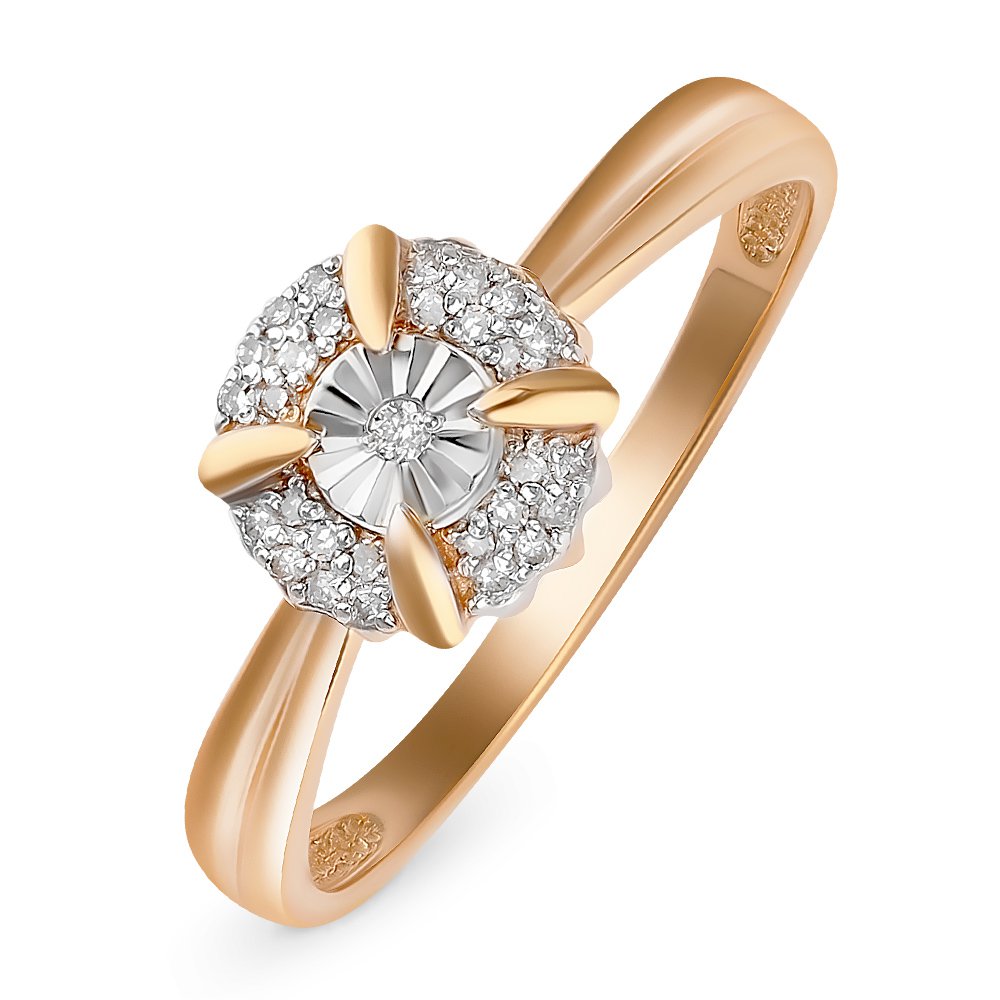 

Кольцо из золота р.  585Gold 101012757, бриллиант, 101012757