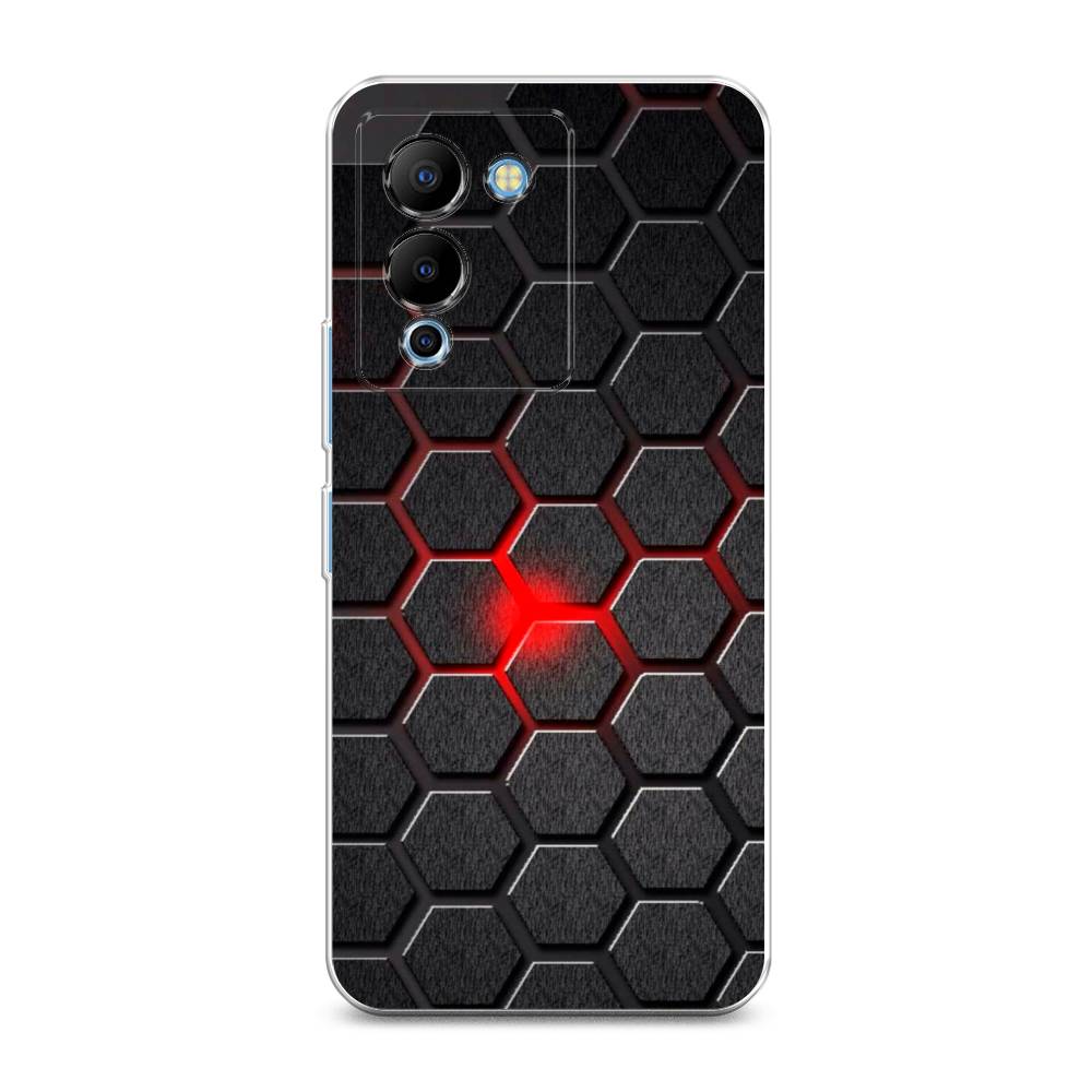 

Чехол для Infinix Note 12 G96 "Соты красные", Красный;черный;серый, 3101550-3
