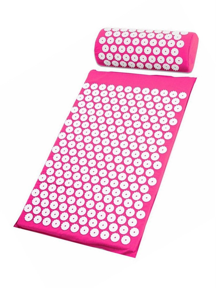 Купить Акупунктурный набор аппликаторов (валик+коврик) Розовый, spinmarket