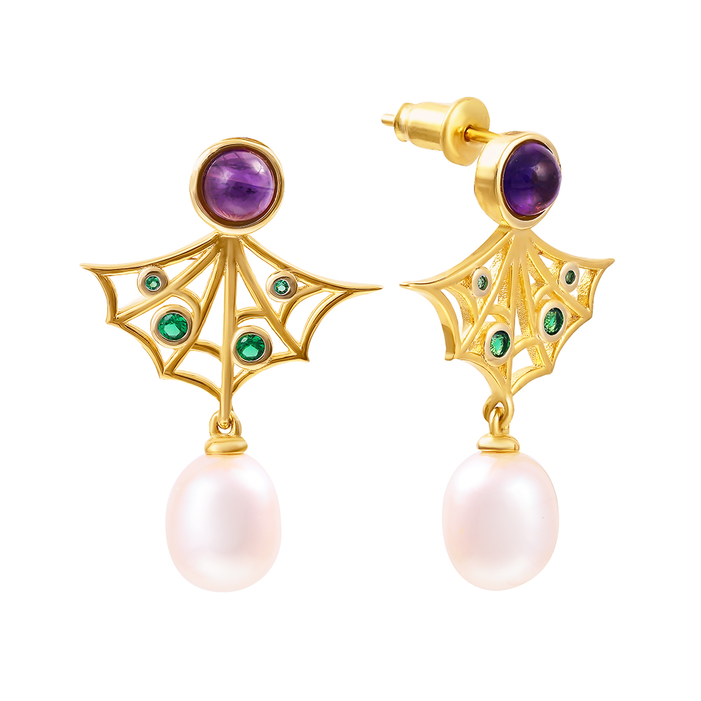 

Серьги из серебра с аметистом/фианитом Element47 ALE-531_SR_AM_WP_002_YG, ALE-531_SR_AM_WP_002_YG