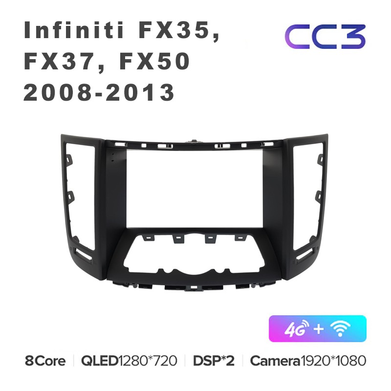 Штатная магнитола Teyes CC3 9 для Infiniti FX35 FX37 FX50 2008-2013 332G 7279800₽
