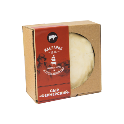 

Сыр Макларин Фермерский 45% 200 г бзмж