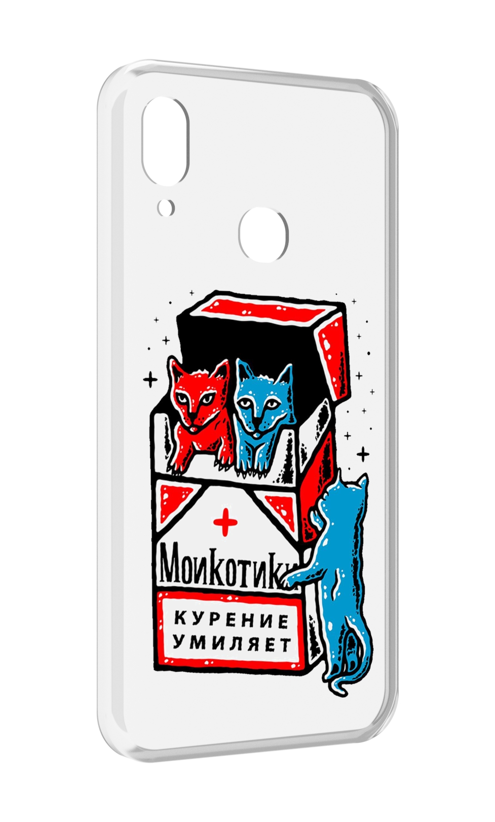 

Чехол MyPads красно-синие-коты для BQ BQ-6040L Magic, Прозрачный, Tocco