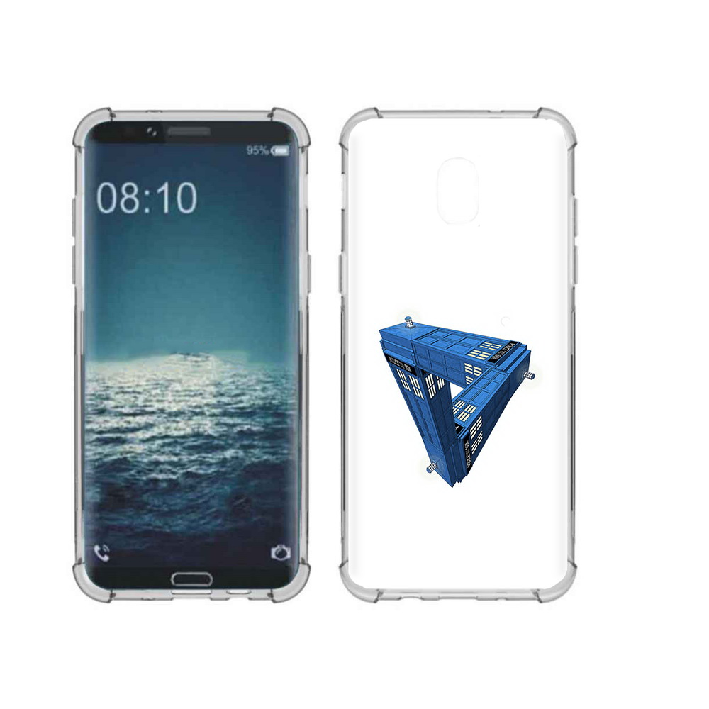 

Чехол MyPads Tocco для Samsung Galaxy J3 головолока абстракция (PT226926.574.291), Прозрачный, Tocco