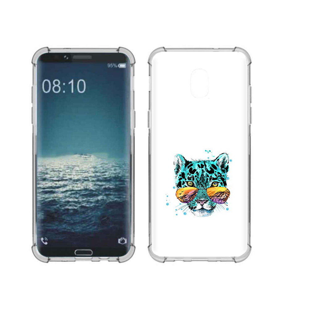 

Чехол MyPads Tocco для Samsung Galaxy J3 голубой лео (PT226926.574.294), Прозрачный, Tocco