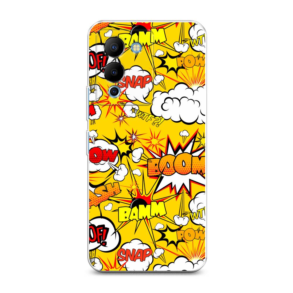 

Чехол для Infinix Note 12 G96 "Поп Арт эффекты", Желтый;белый;оранжевый, 3101550-6