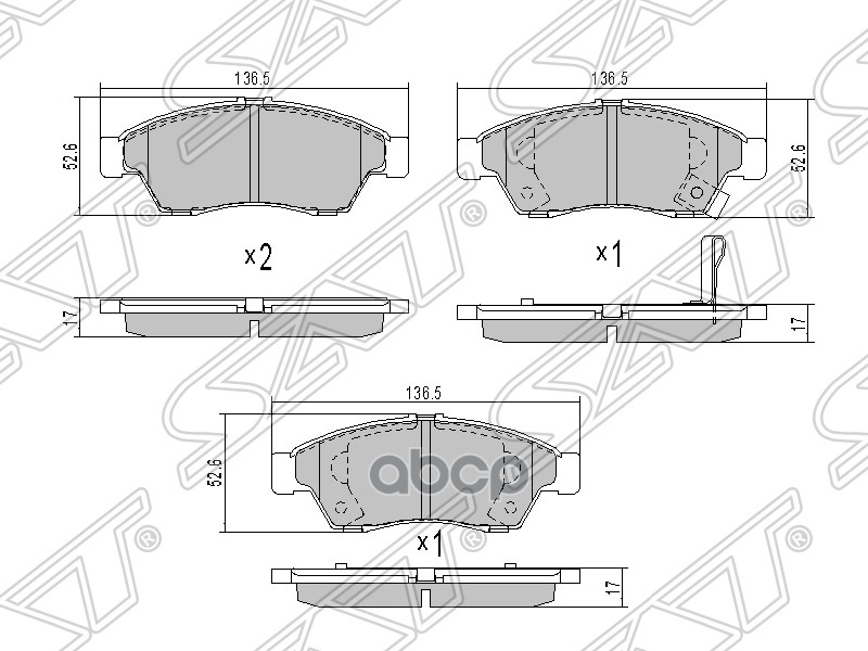 Колодки Тормозные Перед Suzuki Liana Sat St-55810-54G61