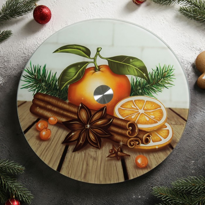 

Подставка для торта вращающаяся Вкус рождества, d=32 см