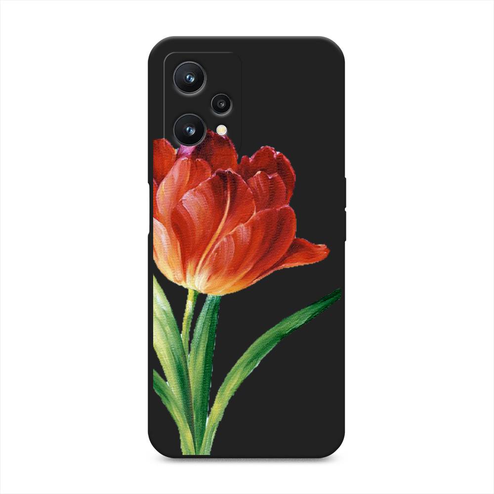 

Чехол Awog на Realme 9 Pro "Красный тюльпан", Оранжевый;зеленый, 2511152-1