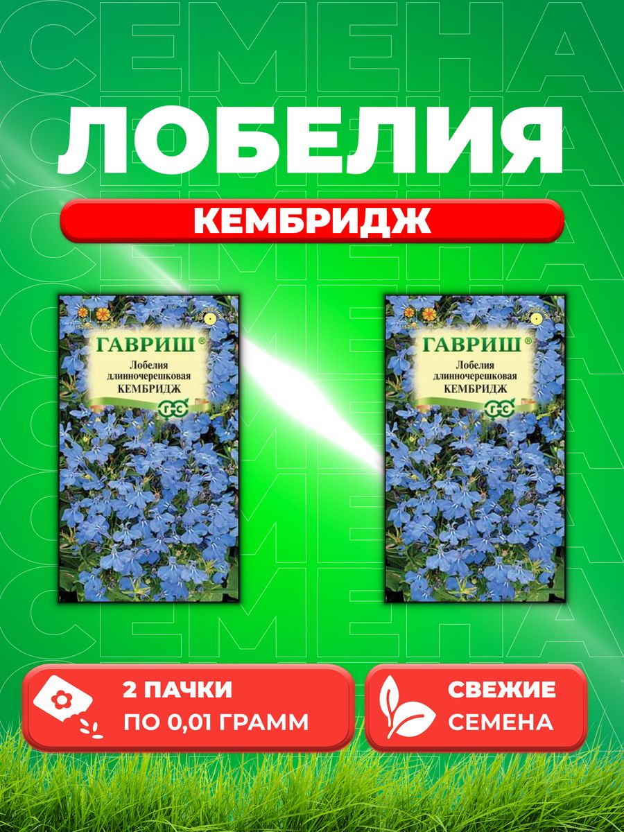 

Семена Лобелия Кембридж, 0,01г, Гавриш, 2уп