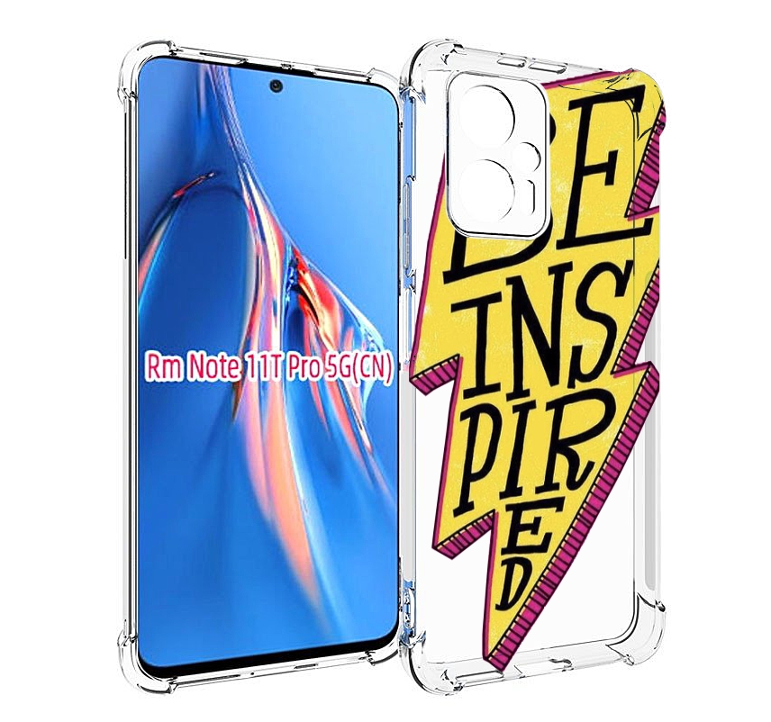

Чехол MyPads надпись в желтой молнии для Xiaomi Redmi Note 11T Pro / 11T Pro Plus / Poc..., Прозрачный, Tocco
