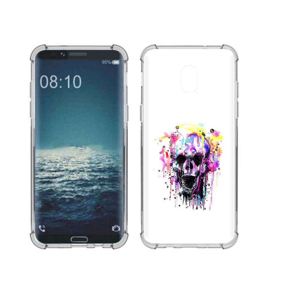 

Чехол MyPads Tocco для Samsung Galaxy J3 граффити череп (PT226926.574.298), Прозрачный, Tocco