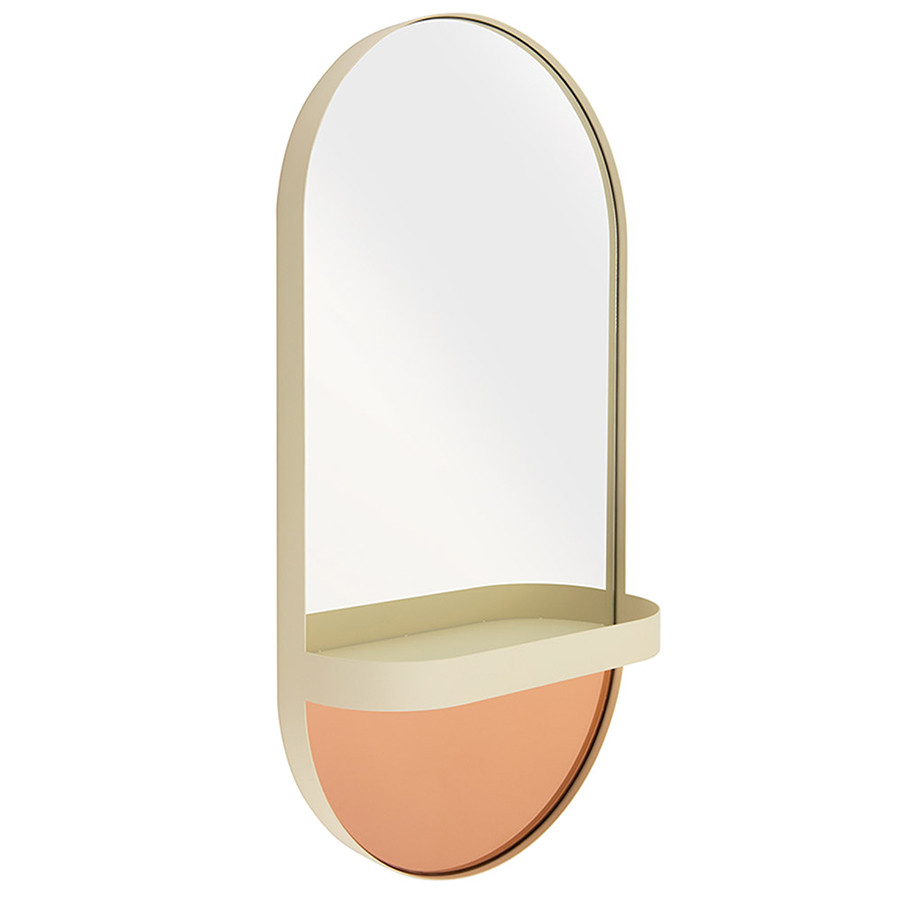 

Зеркало oval, 30,5х60х10,5 см, кремовое