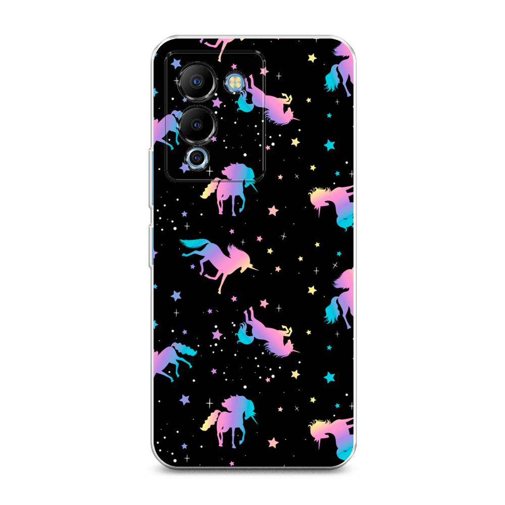 

Чехол для Infinix Note 12 G96 "Единороги градиент", Черный;розовый;голубой, 3101550-1
