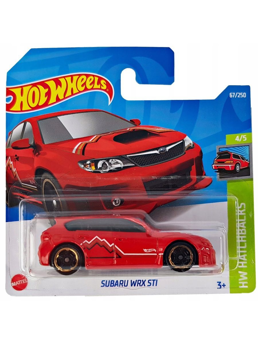 

Машинка Hot Wheels коллекционная (оригинал) SUBARU WRX STI красный, HCX04