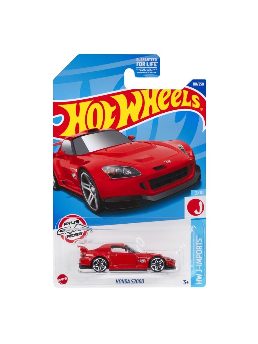 

Машинка Hot Wheels коллекционная (оригинал) HONDA S2000 красный, HCX25