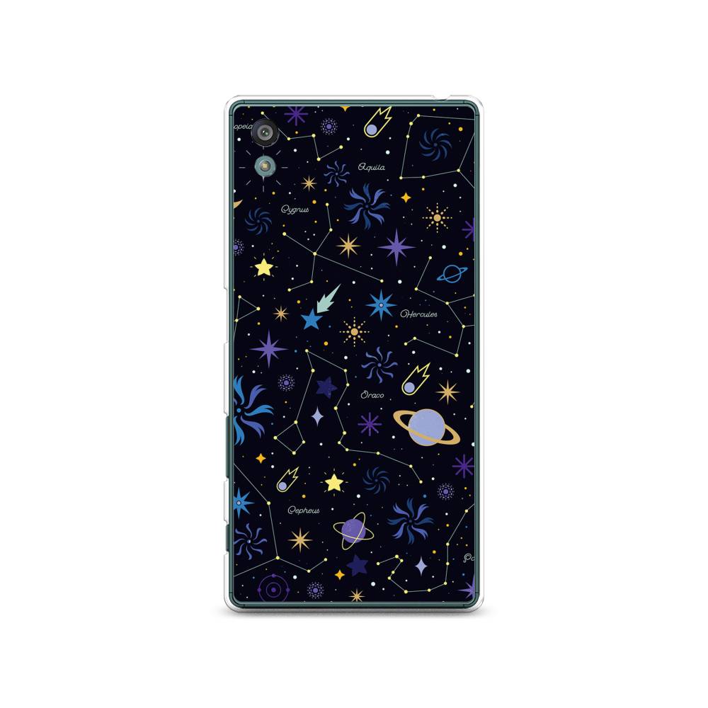 

Чехол на Sony Xperia Z5 (Z5 Dual) "Цветной космос", Желтый, 52150-2