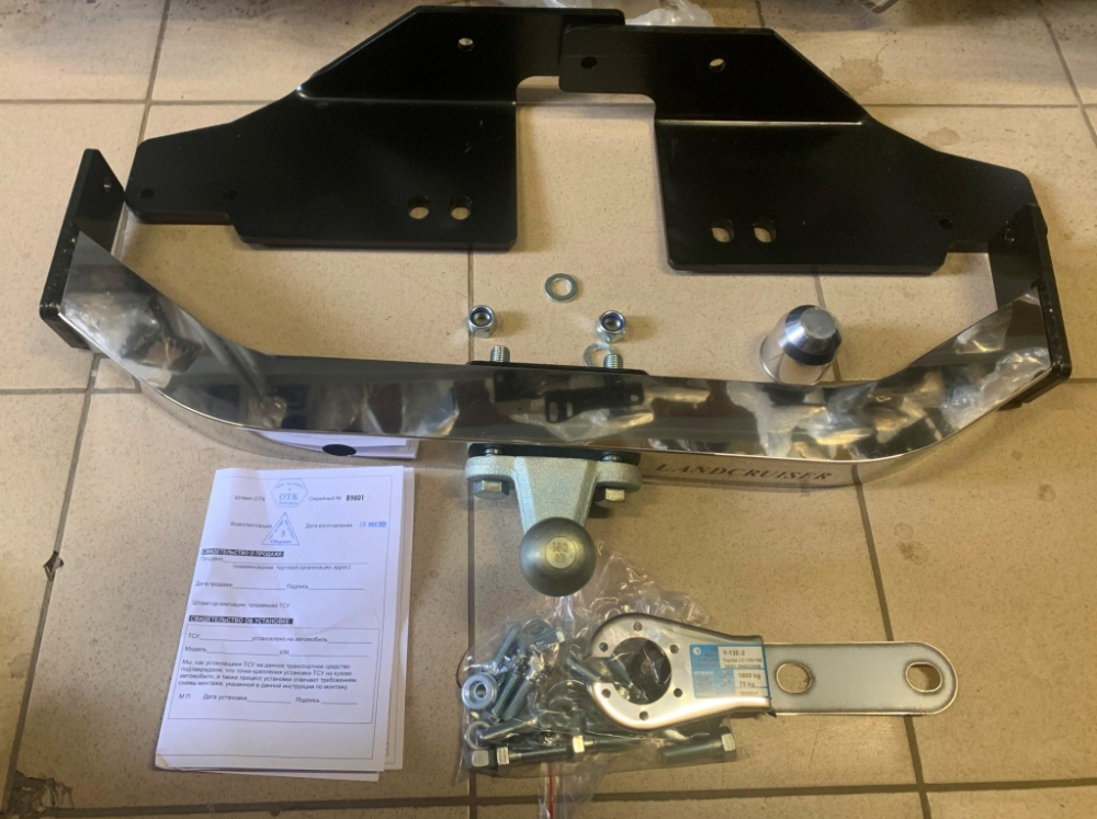 

Фаркоп Toyota Land Cruiser Prado 120/150,вкл.TRJ150L-GKPEK с двигателем 2TR-FE 2003-2009, Y13E2