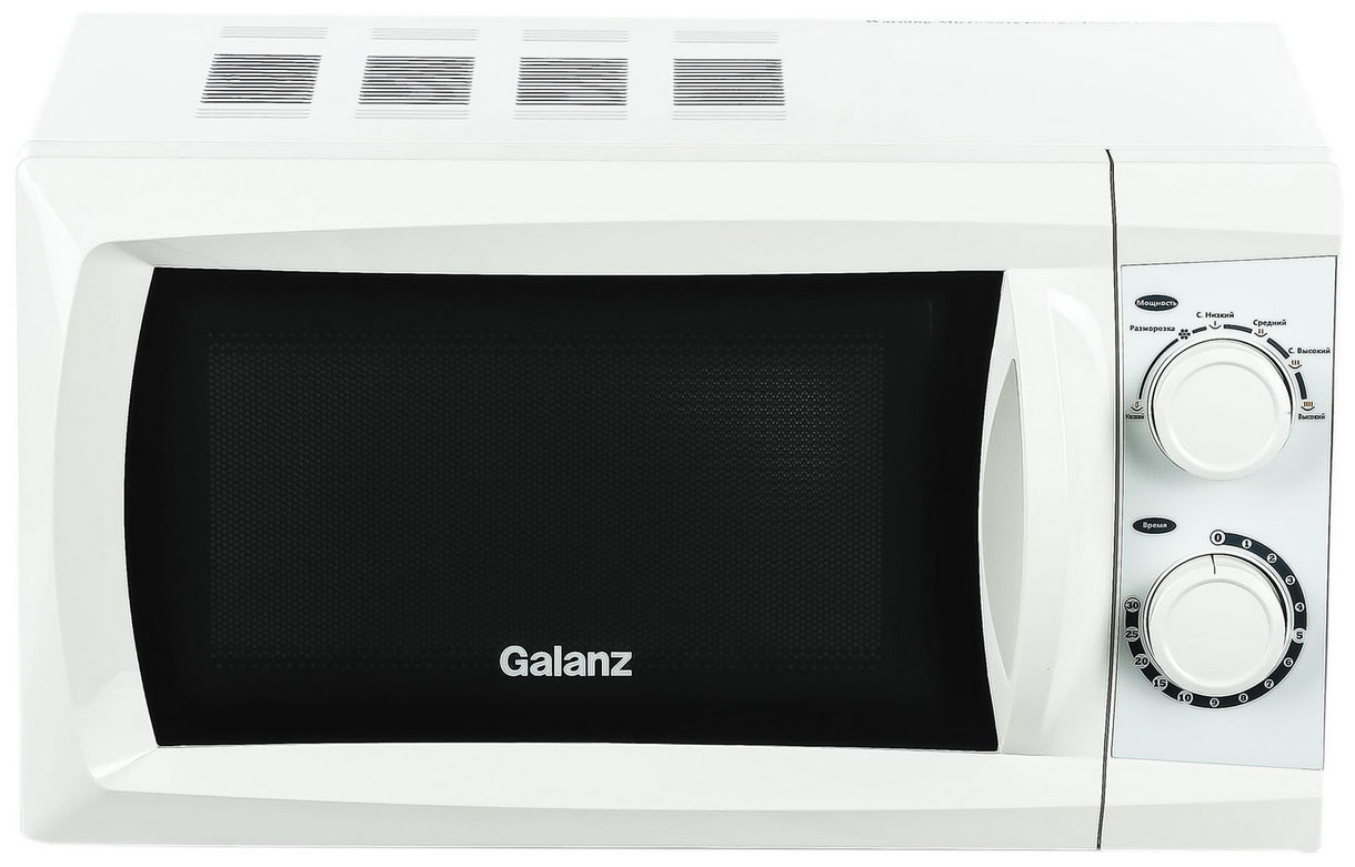 Микроволновая печь соло Galanz MOS-2002MW белый микроволновая печь свч galanz mos 2002mw 20л 700вт белый