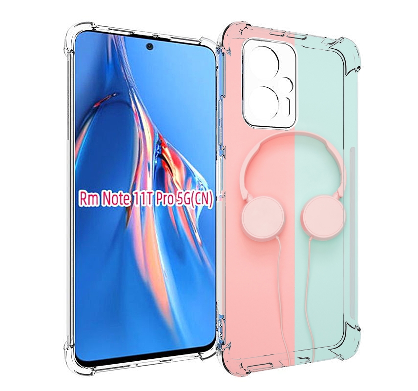 

Чехол MyPads наушники-минимализм для Xiaomi Redmi Note 11T Pro / 11T Pro Plus / Poco X4..., Прозрачный, Tocco
