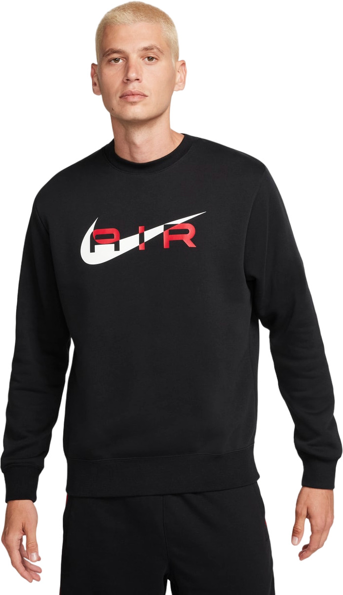 

Свитшот мужской Nike M NSW SW AIR CREW FLC BB черный XL, M NSW SW AIR CREW FLC BB