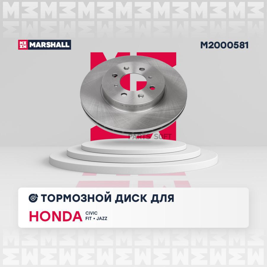 

Тормозной диск передний Honda Civic IV-VIII 87-, Honda Jazz II-IV 01- ; TRW DF3021;