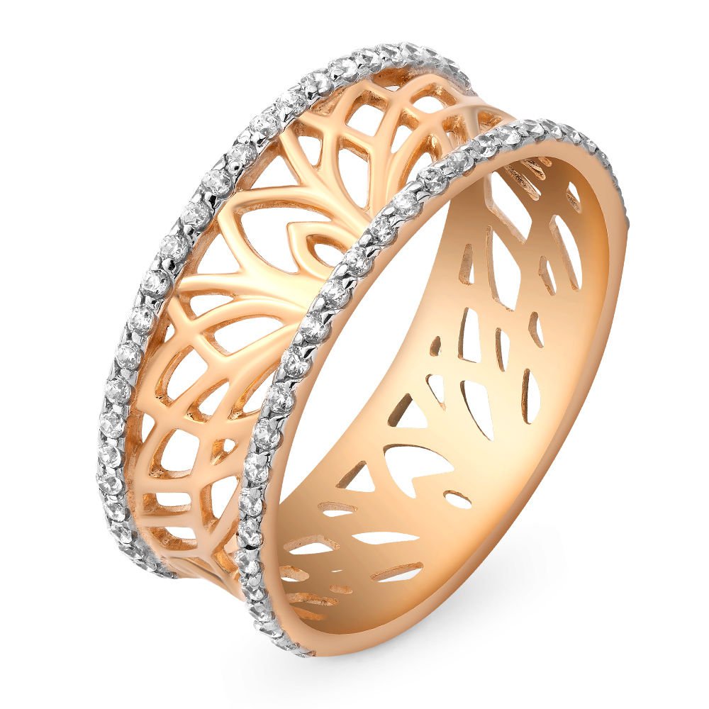 

Кольцо из красного золота с фианитом р. , 585Gold 301009523, 301009523