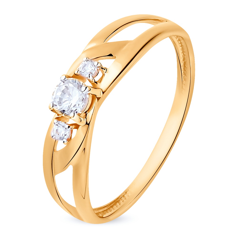 

Кольцо из красного золота с фианитом р.  585Gold 301011406, 301011406