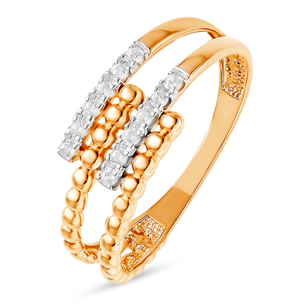 

Кольцо из золота р.  585Gold 301011295, фианит, 301011295