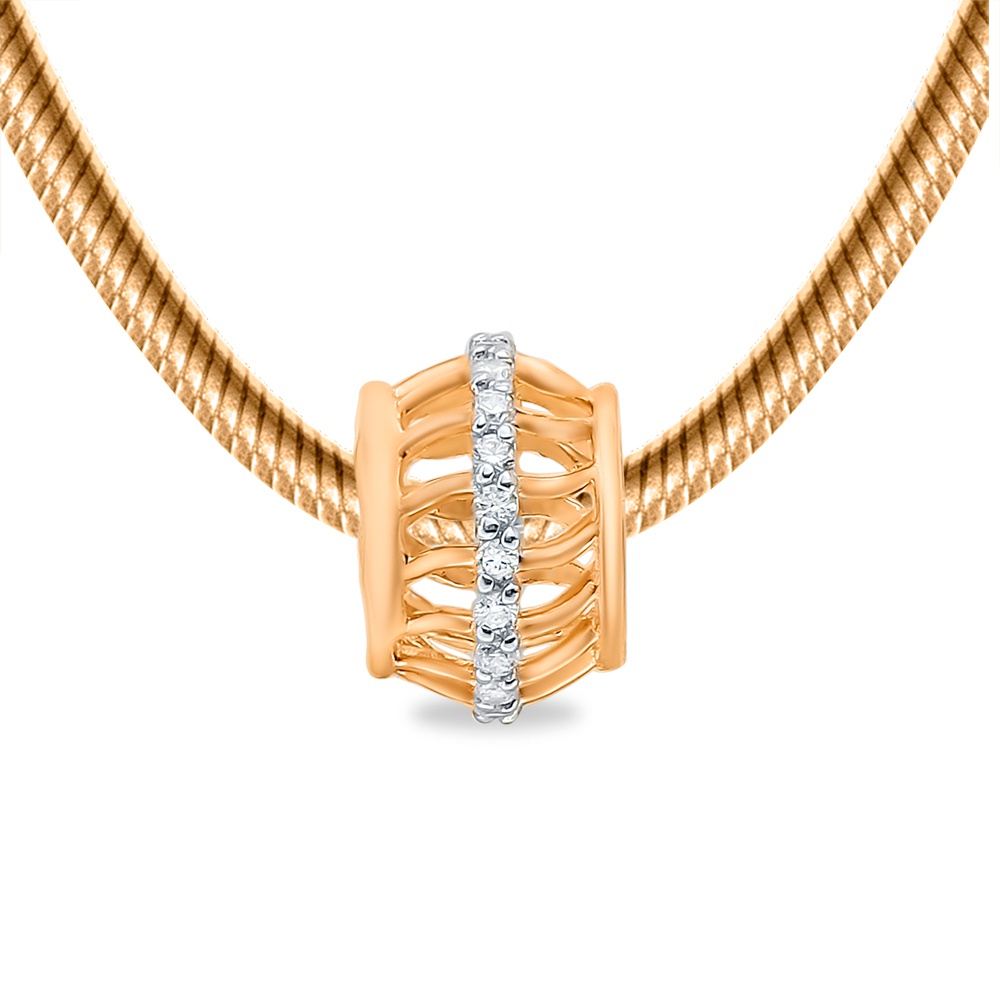 

Бегунок из красного золота 585Gold 303002842, фианит, 303002842