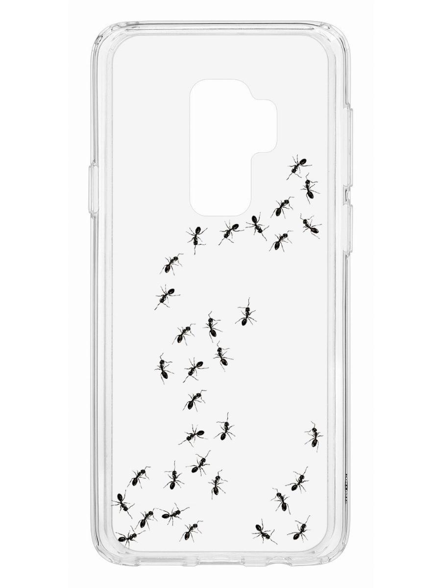 Чехол на Samsung Galaxy S9 Plus Kruche Print Муравьи,противоударный бампер с принтом