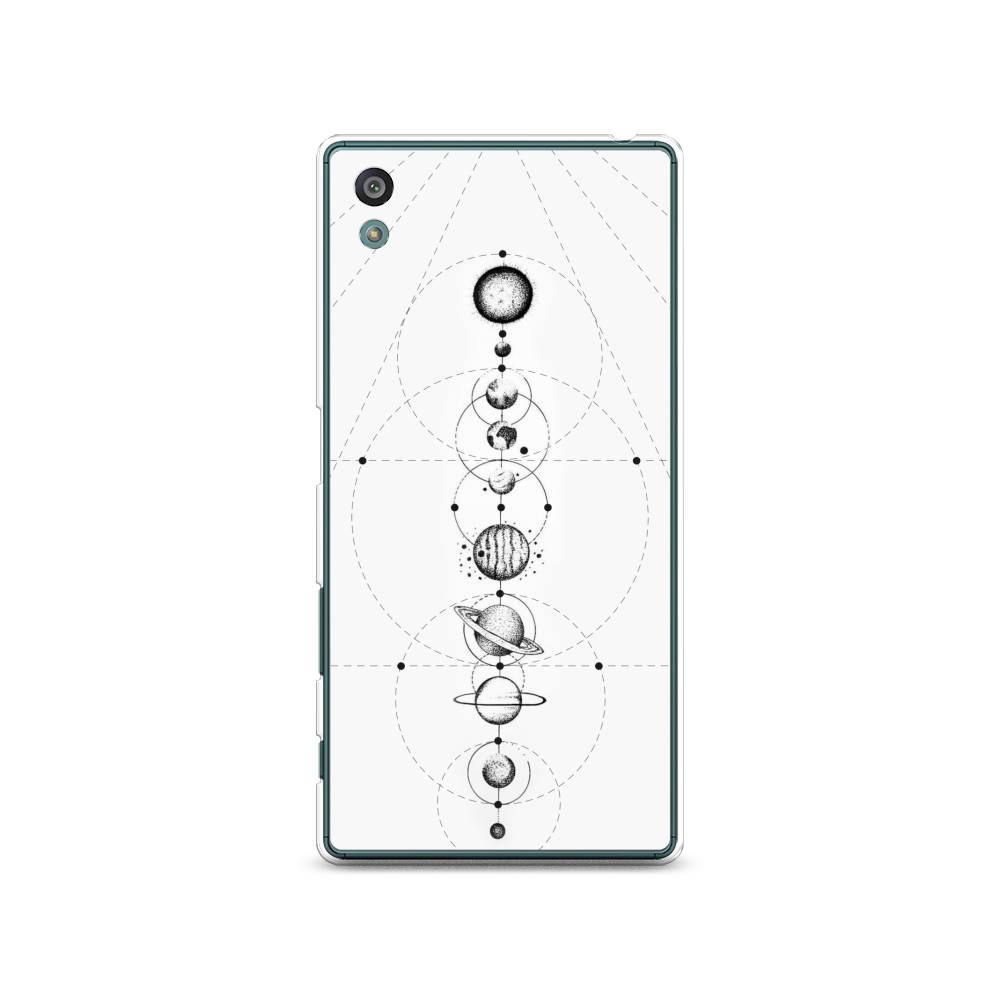 

Чехол на Sony Xperia Z5 (Z5 Dual) "Парад планет", Серый, 52150-2