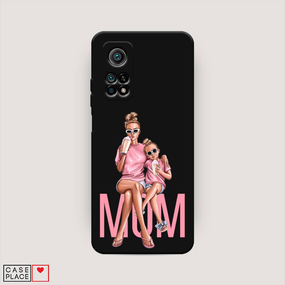 фото Матовый силиконовый чехол "lovely mom" на xiaomi mi 10t awog