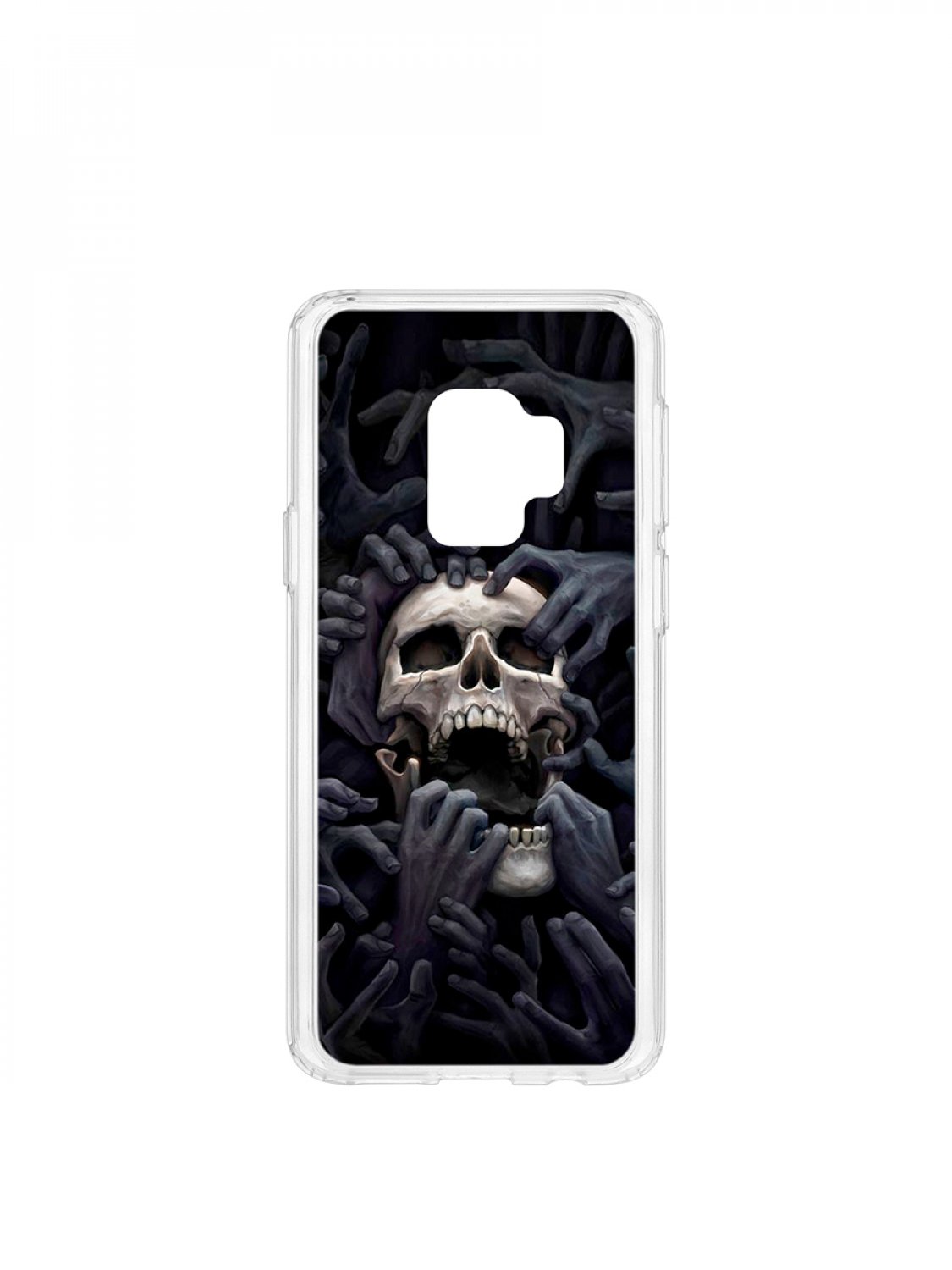 Чехол на Samsung Galaxy S9 Kruche Print Skull Hands,противоударный бампер,с защитой камеры