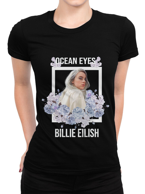 фото Футболка женская design heroes billie eilish черная 2xl