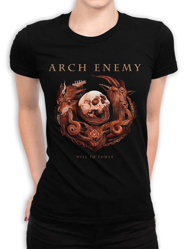 фото Футболка женская design heroes группа arch enemy черная 2xl