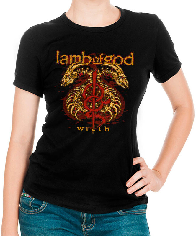 фото Футболка женская design heroes lamb of god черная 2xl