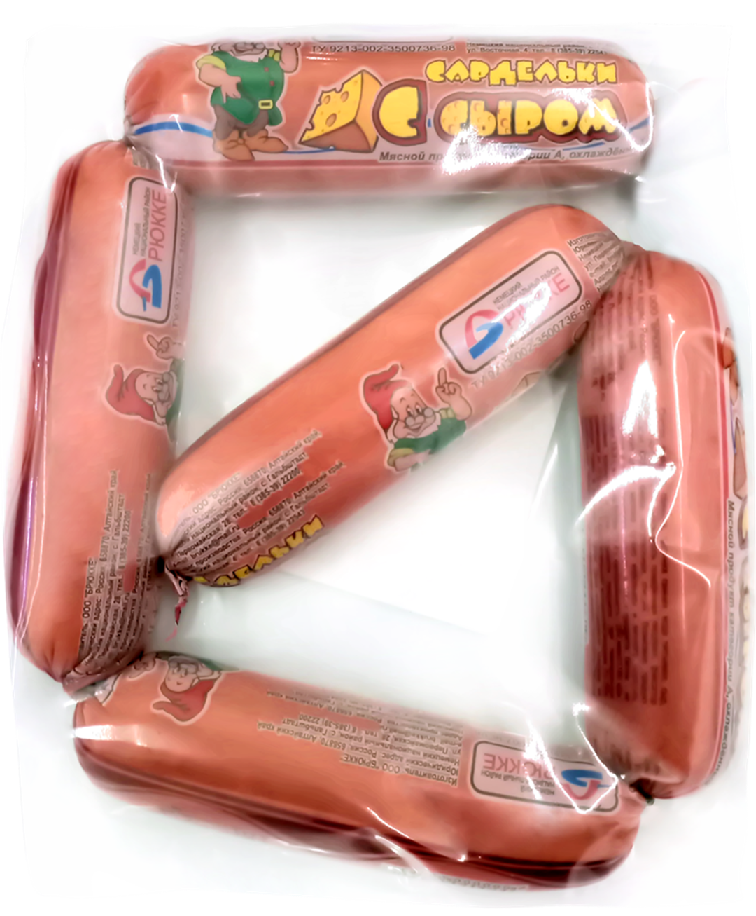 

Сардельки Брюкке с сыром