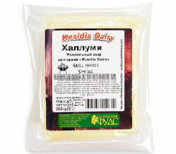 Сыр Kesidis Dairy Халлуми для гриля 43% 270 г бзмж