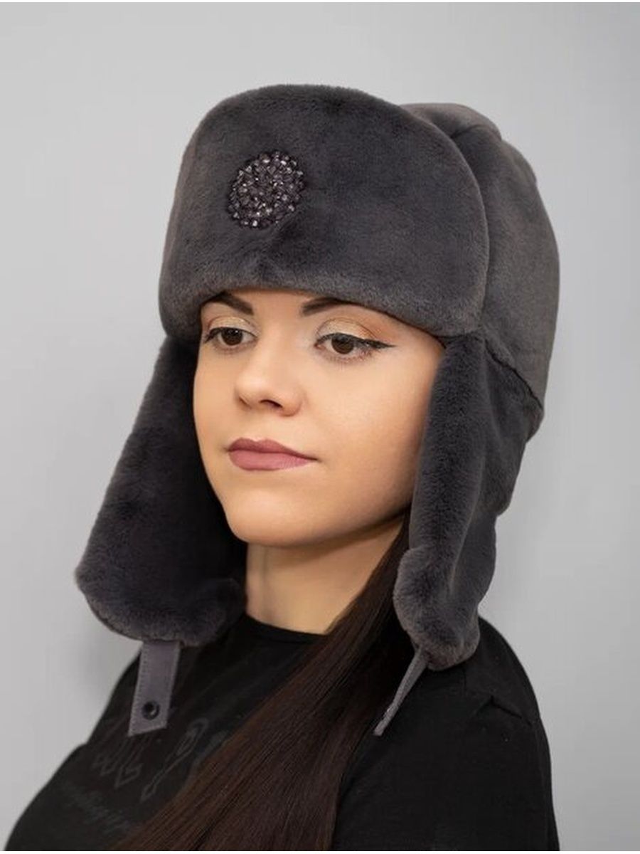 

Шапка женская Po-sezony 23233-1 темно-серый меланж, р.53-55, 23233-1