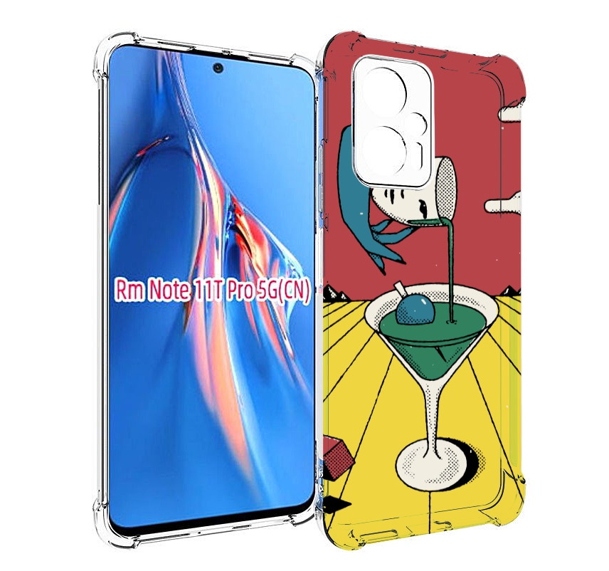 

Чехол MyPads необычный напиток для Xiaomi Redmi Note 11T Pro / 11T Pro Plus / Poco X4 G..., Прозрачный, Tocco
