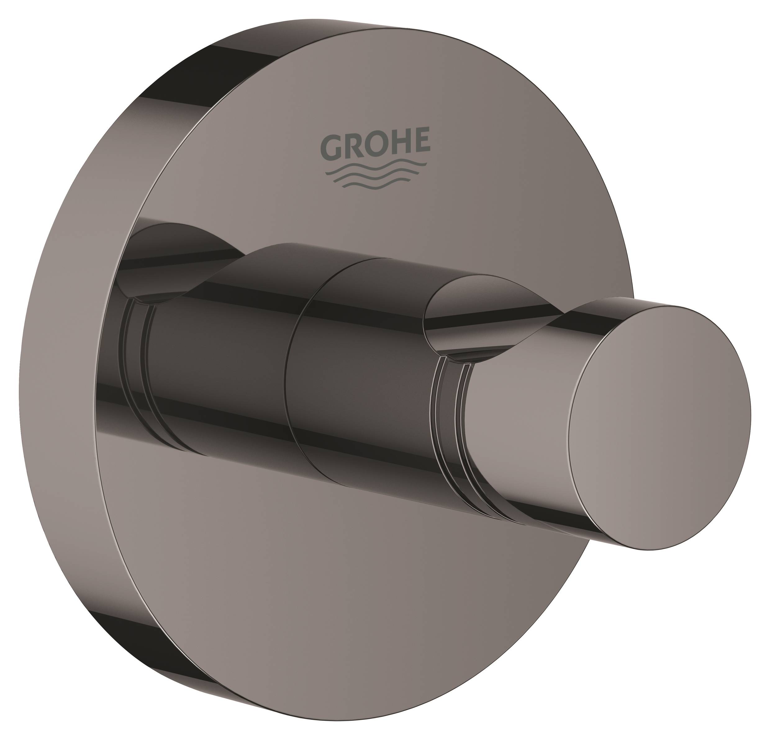 фото Крючок для халата grohe essentials, тёмный графит глянец (40364a01)