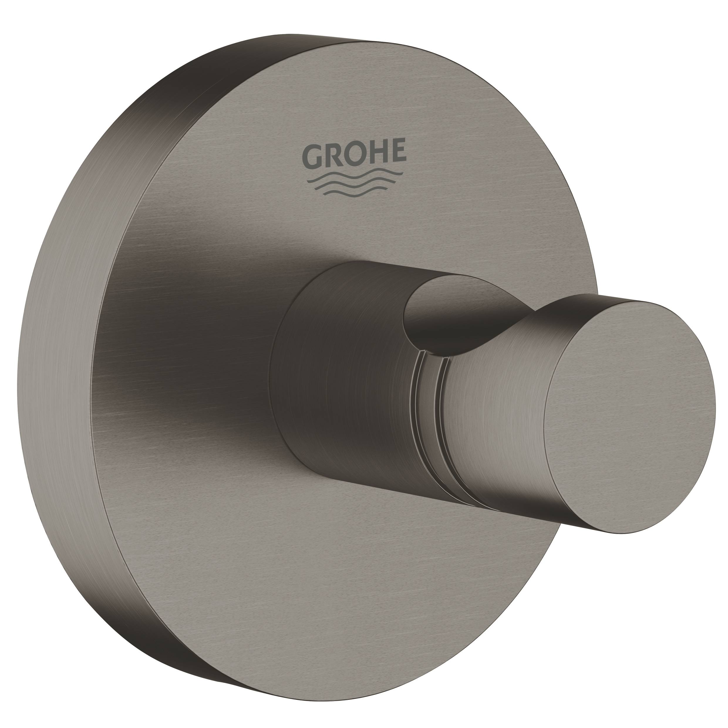 фото Крючок для халата grohe essentials, тёмный графит матовый (40364al1)