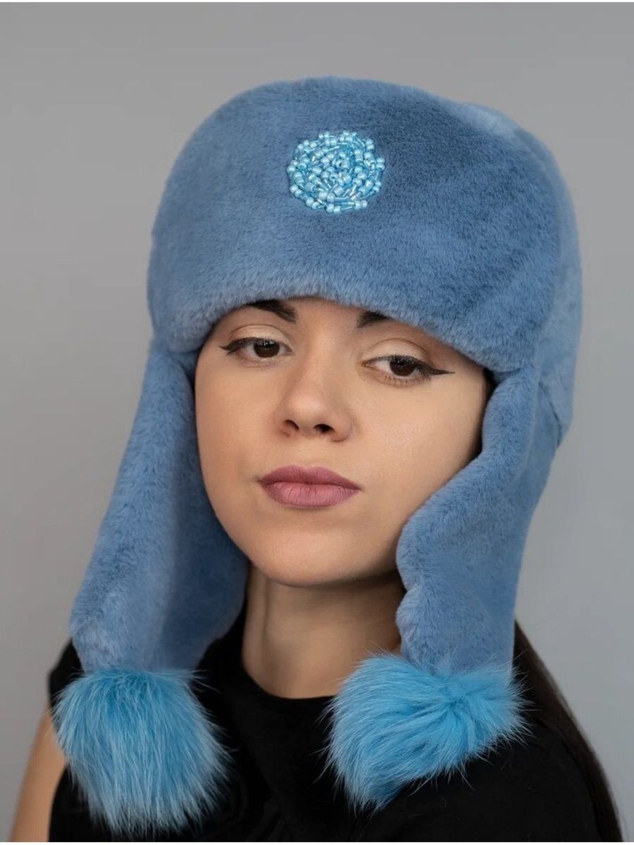 

Шапка женская Po-sezony 23233 синяя, р.53-55, Синий, 23233
