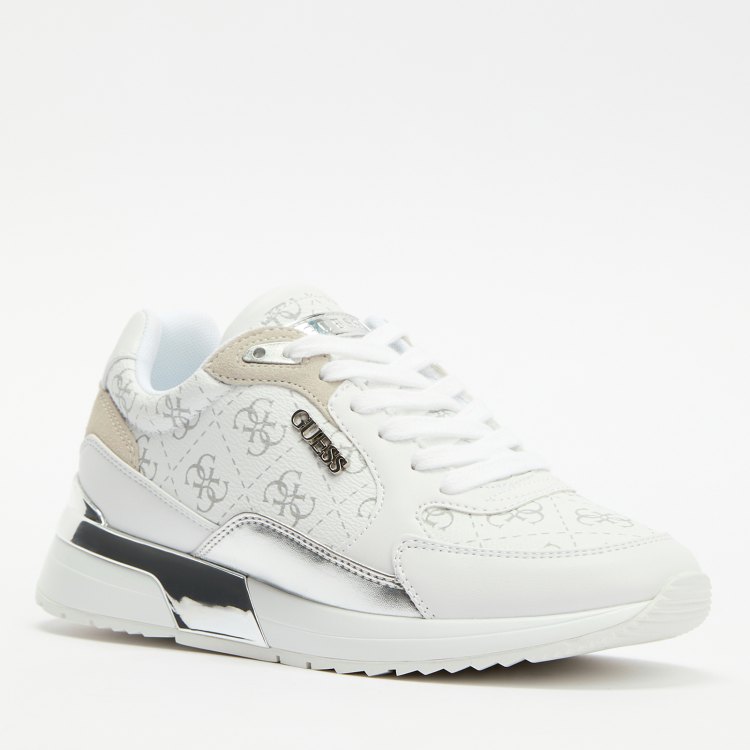 

Кроссовки женские Guess FLTMOXELE12 белые 36 EU, Белый, FLTMOXELE12