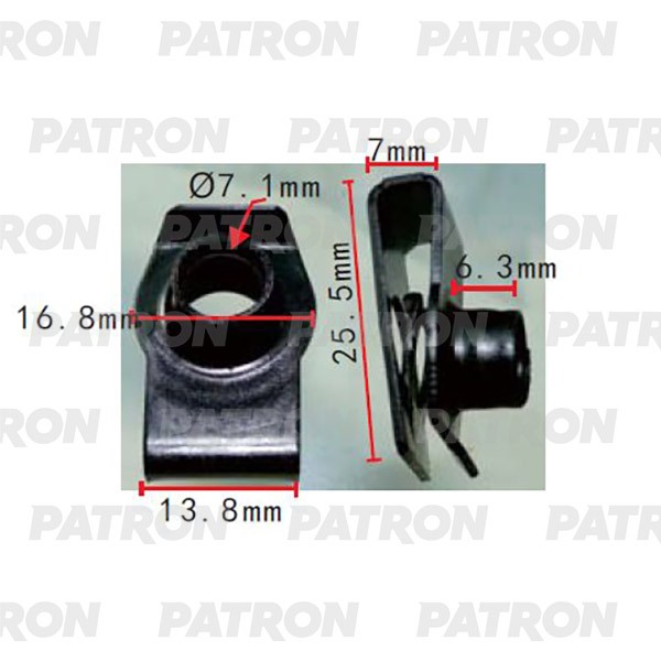 

Скоба крепежная Применяемость: Скоба М8 F=13.8, T=25.5, H=7.0