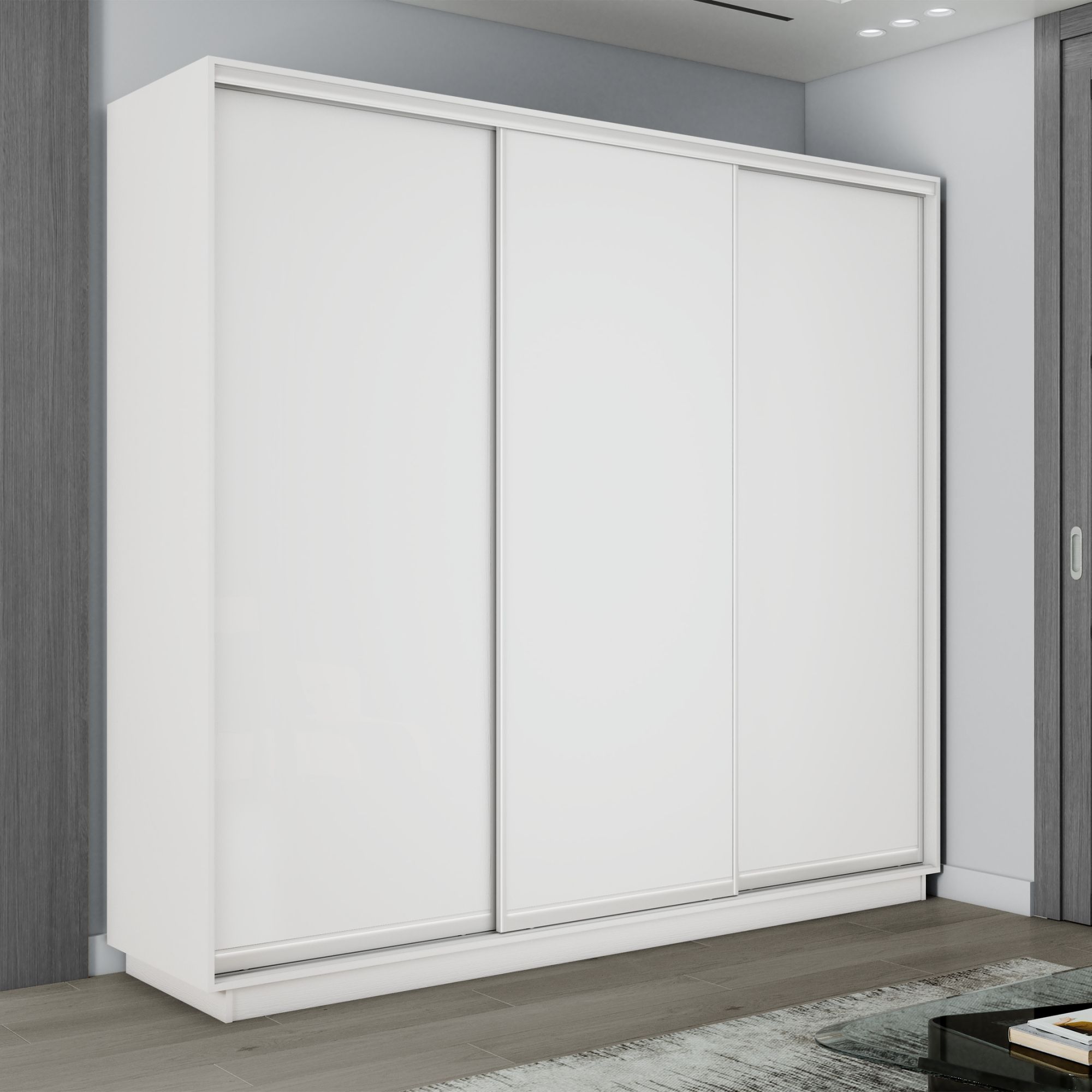

Шкаф-купеЕ1 Экспресс ДСП 180х45х220, Белый снег, Экспресс