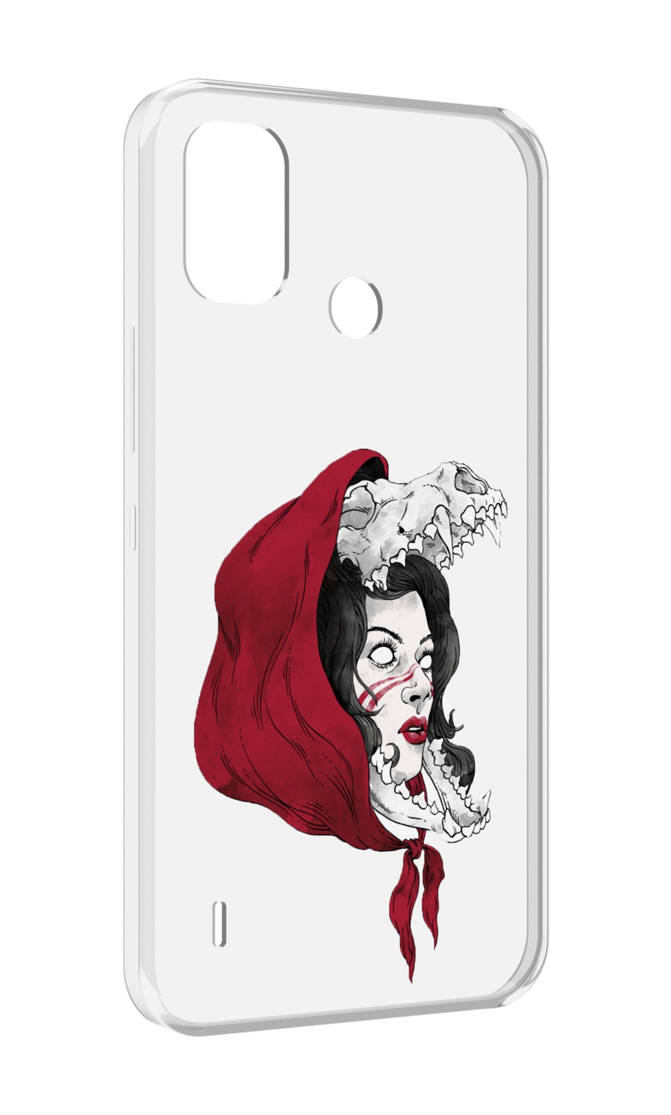 

Чехол MyPads Красная шапочка и волк женский для Itel A48, Прозрачный, Tocco